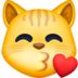 Facebook上的亲亲的猫emoji表情