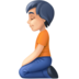 Facebook上的下跪者:浅肤色emoji表情