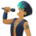 Facebook上的男歌手:中等肤色emoji表情