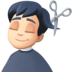 Facebook上的男士理发:浅肤色emoji表情