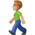 Facebook上的行走的男人：中等浅肤色emoji表情