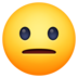 Facebook上的平淡的脸emoji表情