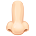 Facebook上的鼻子:浅肤色emoji表情