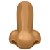 Facebook上的鼻子：中黑肤色emoji表情