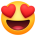 Facebook上的带着心眼的笑脸emoji表情