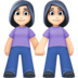 Facebook上的女性牵手:浅肤色emoji表情