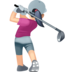Facebook上的女子高尔夫:浅肤色emoji表情