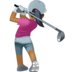 Facebook上的女子高尔夫:中黑肤色emoji表情