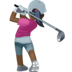 Facebook上的女子高尔夫:深色肤色emoji表情