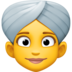 Facebook上的戴头巾的女人emoji表情