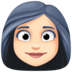 Facebook上的女性：浅肤色emoji表情