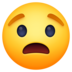 Facebook上的担心的脸emoji表情