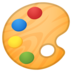 安卓系统里的艺术家调色板emoji表情