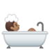 安卓系统里的洗澡者：中等肤色emoji表情