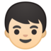 安卓系统里的男孩：浅肤色emoji表情
