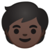 安卓系统里的儿童:深色肤色emoji表情