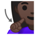 安卓系统里的聋哑妇女:深色肤色emoji表情