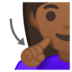 安卓系统里的聋哑妇女:中黑肤色emoji表情