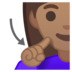 安卓系统里的聋哑妇女:中等肤色emoji表情