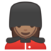 安卓系统里的女警卫:中等肤色emoji表情