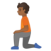 安卓系统里的下跪者:中黑肤色emoji表情