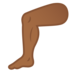 安卓系统里的腿部:中黑肤色emoji表情