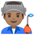 安卓系统里的工厂男人：中等肤色emoji表情