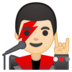 安卓系统里的男歌手:浅肤色emoji表情