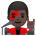 安卓系统里的男歌手:黑肤色emoji表情