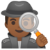 安卓系统里的男侦探：中黑肤色emoji表情