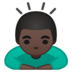 安卓系统里的男人鞠躬:深色肤色emoji表情