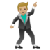 安卓系统里的男子舞蹈：中浅肤色emoji表情