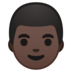 安卓系统里的男士:深色肤色emoji表情