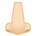 安卓系统里的鼻子:浅肤色emoji表情