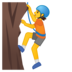 安卓系统里的人员攀登/正在攀爬的人emoji表情