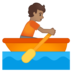 安卓系统里的划船人：中等肤色emoji表情