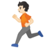 安卓系统里的跑步者:浅肤色emoji表情