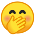 安卓系统里的手捂嘴的脸emoji表情