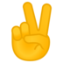 安卓系统里的胜利之手emoji表情