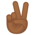 安卓系统里的胜利之手:中黑肤色emoji表情