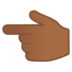 安卓系统里的指向左边的手：中深色肤色emoji表情