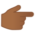 安卓系统里的指向右边的手：中深色肤色emoji表情