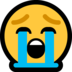 Windows系统里的大哭的脸emoji表情