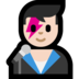 Windows系统里的男歌手:浅肤色emoji表情