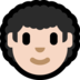 Windows系统里的男:肤色浅,卷发emoji表情