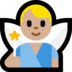 Windows系统里的男仙子：中浅肤色emoji表情