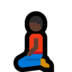 Windows系统里的跪着的男人:深色肤色emoji表情