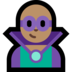 Windows系统里的男超级恶棍:中等肤色emoji表情