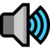 Windows系统里的扬声器高音量emoji表情
