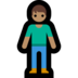 Windows系统里的站立者:中等肤色emoji表情